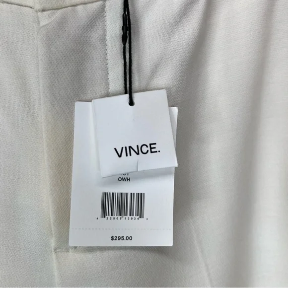 NWT VINCE. Ivory Cargo Capri Wool Pants, 0